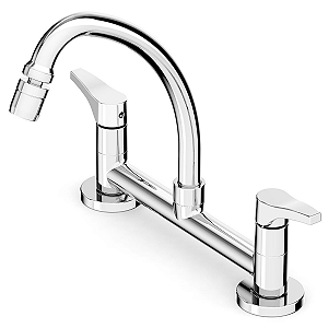 Torneira Misturador Cozinha Bancada Bica Alta Celite Like - Cromado