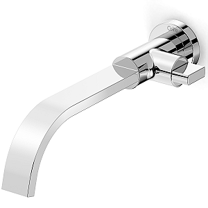Torneira Banheiro Parede Bica Baixa Celite Flow - Cromado
