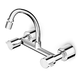 Torneira Misturador Cozinha Parede Bica Alta Celite Fit - Cromado