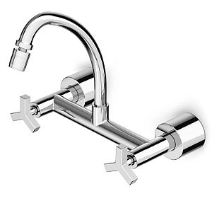 Torneira Misturador Cozinha Parede Bica Alta Celite Up - Cromado