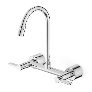 Torneira Misturador Cozinha Parede Bica Alta Celite Lix - Cromado