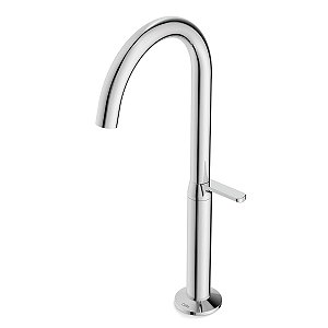 Torneira Banheiro Bancada Bica Alta Celite Design - Cromado