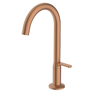 Torneira Banheiro Bancada Bica Baixa Celite Design - Rose Gold Matte