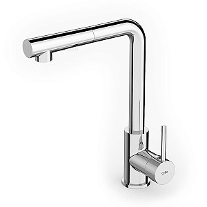 Torneira Monocomando Cozinha Bancada Bica Alta Celite Prática ''L'' - Cromado