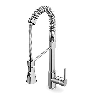 Torneira Monocomando Cozinha Bancada Bica Alta Celite Gourmet - Cromado