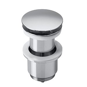 Válvula de Escoamento Click Lavatório Roca Novatic 1.1/4” com Ladrão - Cromado