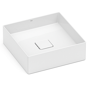 Cuba de Apoio Roca Terra 35 x 35 cm T4 - Branco