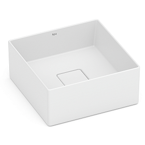 Cuba de Apoio Roca Terra 30 x 30 cm T3 - Branco Fosco