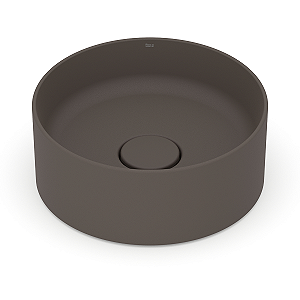 Cuba Redonda de Apoio Roca Terra 30 x 30 cm T1 – Marrom Café A32787U660