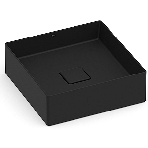 Cuba de Apoio Roca Terra 35 x 35 cm T4 - Preto Fosco