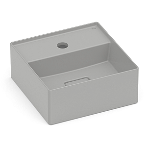 Cuba de Apoio com Mesa Roca Terra 30 x 30 cm T7 - Branco Fosco