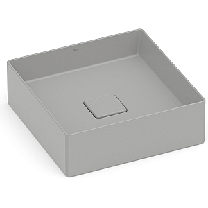 Cuba de Apoio Roca Terra 35 x 35 cm T4 - Cinza Claro