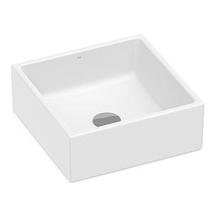 Cuba de Apoio Quadrada Roca Optica 35x35cm PQ35 - Branco Fosco