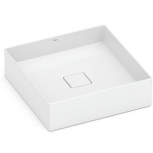 Cuba de Apoio Roca Terra 40 x 40 cm T5 - Branco A32787Y000