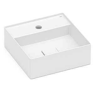 Cuba de Apoio com Mesa Roca Terra 35 x 35 cm T8 - Branco Fosco