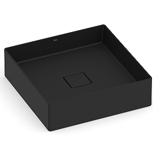 Cuba de Apoio Roca Terra 40 x 40 cm T5 - Preto Fosco