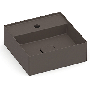 Cuba de Apoio com Mesa Roca Terra 35 x 35 cm T8 - Marrom Café