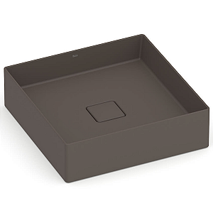 Cuba de Apoio Roca Terra 40 x 40 cm T5 - Marrom Café