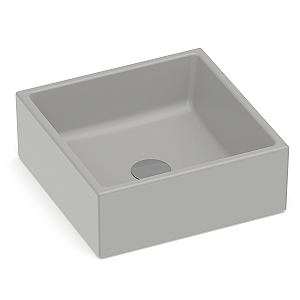 Cuba de Apoio Quadrada Roca Optica 35x35cm PQ35 - Cinza Claro
