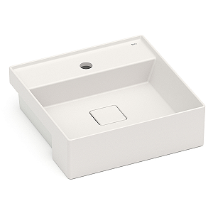 Cuba de Semiencaixe com Mesa Roca Terra 40 x 40 cm T10 - Bege