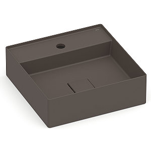 Cuba de Apoio com Mesa Roca Terra 40 x 40 cm T9 - Marrom Café