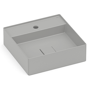 Cuba de Apoio com Mesa Roca Terra 40 x 40 cm T9 - Cinza Claro