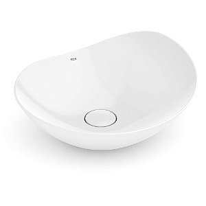 Cuba de Apoio Redonda Roca Ohtake 47x40,5cm - Branco