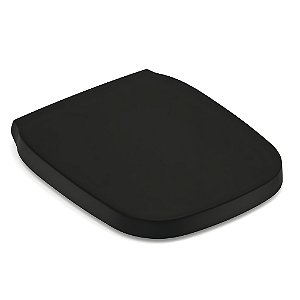 Assento Sanitário Termofixo Soft Close Roca Debba Classic - Preto Fosco