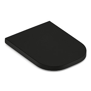 Assento Sanitário Termofixo Soft Close Roca Gap - Preto Fosco