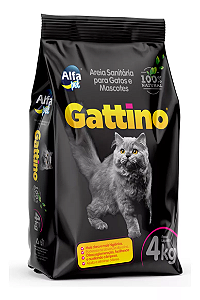 Areia Higiênica para Gatos Gattino 4kg