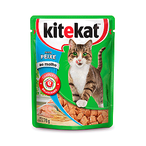 Sachê KiteKat Sabor Peixe ao Molho 70g