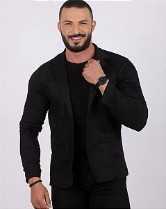 BLAZER SLIM FIT PRETO