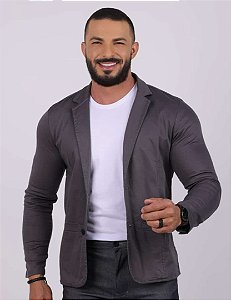 BLAZER SLIM FIT - CINZA CHUMBO