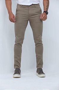 Calça esporte fino alfaiataria- CÁQUI