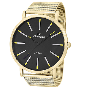 Relógio Masculino Dourado Champion Slim Analógico CN21023Y