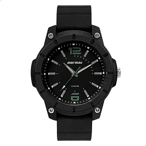 Relógio de Pulso Masculino Mormaii Preto Detalhe Verde Analógico MO2035LN/8V