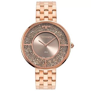 Relógio Feminino Technos Crystal Rosê 2025LTR/1C