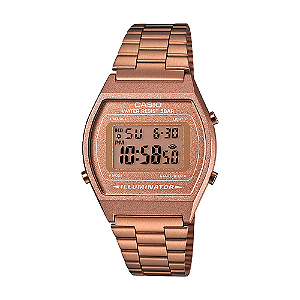 Relógio Casio Feminino Vintage Rosé Digital B640WC-5ADF