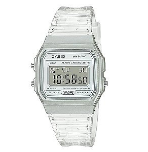Relógio Casio Feminino Vintage Standard Branco F-91WS-7DF