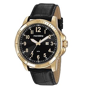 Relógio Masculino Mondaine Casual Couro Calendário 99412GPMVDH2