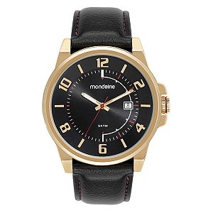 Relógio Masculino Mondaine Casual Couro Calendário 32537GPMVDH1