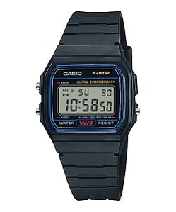 Relógio de Pulso Casio Masculino Digital F-91W-1DG