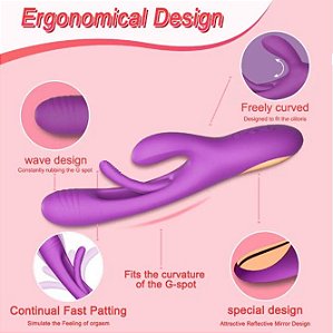 VIBRADOR PONTO E ESTIMULADOR 7 MODOS DE VIBRAÇÕES