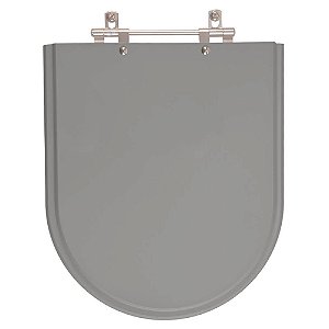 Assento Sanitário Carrara Cinza Vip (Cinza Escuro) para vaso Deca