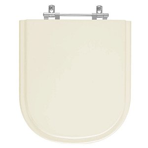 Assento Sanitário Acrílico Vogue Plus Bege para vaso Deca