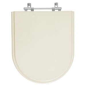 Assento Sanitário Nuova Creme  (Bege Claro) para vaso Deca