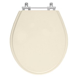 Assento Sanitario Poliester Ravena Creme para vaso Deca