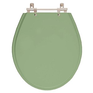 Assento Sanitário Poliester Ravena Verde Malva Para vaso Deca