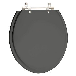 Assento Sanitário Diamantina Cinza Escuro para vaso Icasa