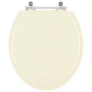 Assento Sanitário Poliester Azalea Pergamon (Bege Claro) para vaso Celite